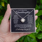 To My Beautiful Granddaughter - Love Knot Necklace