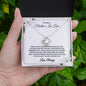 The Best Mother-In-Law - Thank You - Love Knot Necklace