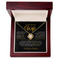 To My Beautiful Wife - Love Of My Life- Love Necklace Gift - W004