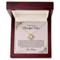To My Fiance's Beautiful Mom - Thank You - Love Knot Necklace