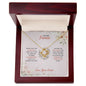 To My Fiancee - My Happily Ever After - Love Knot Necklace