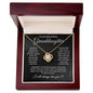 To My Beautiful Granddaughter - Love Knot Necklace