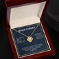 Never Forget - I Love You - Love Knot Necklace