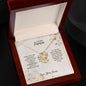 To My Fiancee - My Happily Ever After - Love Knot Necklace