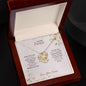 To My Fiancee - My Happily Ever After - Love Knot Necklace