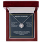 Never Forget - I Love You - Love Knot Necklace