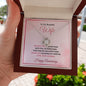 To My Beautiful Wife - Happy Anniversary - Love Knot Necklace