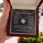 To My Beautiful Granddaughter - Love Knot Necklace