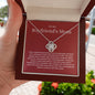 Boyfriend's Mom - Forever Be Grateful - Love Knot Necklace