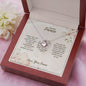 To My Fiancee - My Happily Ever After - Love Knot Necklace