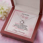 To My Beautiful Wife - Happy Anniversary - Love Knot Necklace