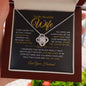To My Beautiful Wife - Love Of My Life- Love Necklace Gift - W004