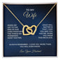 To My Wife - Interlocking Hearts Necklace