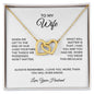To My Wife - Interlocking Hearts Necklace