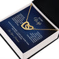 To My Wife - Interlocking Hearts Necklace