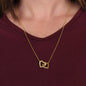 To My Wife - Interlocking Hearts Necklace