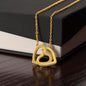 To My Wife - Interlocking Hearts Necklace