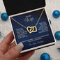 To My Wife - Interlocking Hearts Necklace