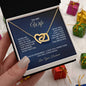 To My Wife - Interlocking Hearts Necklace