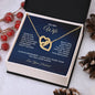 To My Wife - Interlocking Hearts Necklace