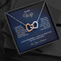 To My Wife - Interlocking Hearts Necklace