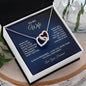 To My Wife - Interlocking Hearts Necklace
