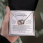 To My Beautiful Granddaughter - Interlocking Hearts Necklace