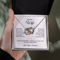To My Wife - Interlocking Hearts Necklace