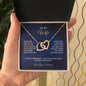 To My Wife - Interlocking Hearts Necklace