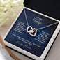 To My Wife - Interlocking Hearts Necklace