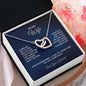 To My Wife - Interlocking Hearts Necklace