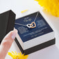 To My Wife - Interlocking Hearts Necklace