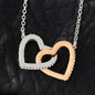 To My Wife - Interlocking Hearts Necklace