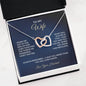 To My Wife - Interlocking Hearts Necklace