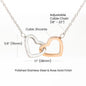 To My Wife - Interlocking Hearts Necklace