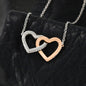 To My Wife - Interlocking Hearts Necklace