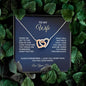 To My Wife - Interlocking Hearts Necklace