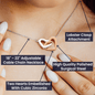 To My Wife - Interlocking Hearts Necklace