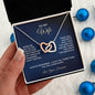 To My Wife - Interlocking Hearts Necklace