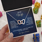 To My Wife - Interlocking Hearts Necklace