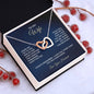 To My Wife - Interlocking Hearts Necklace