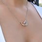 To My Wife - Interlocking Hearts Necklace