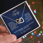 To My Wife - Interlocking Hearts Necklace