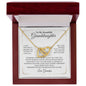 To My Beautiful Granddaughter - Interlocking Hearts Necklace