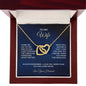 To My Wife - Interlocking Hearts Necklace