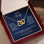 To My Wife - Interlocking Hearts Necklace