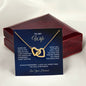 To My Wife - Interlocking Hearts Necklace