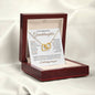 To My Beautiful Granddaughter - Interlocking Hearts Necklace