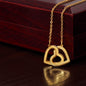 To My Wife - Interlocking Hearts Necklace