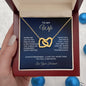 To My Wife - Interlocking Hearts Necklace